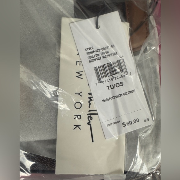 Nicole Miller Brown Logo Rose Gold Hardware Shoulder/Crossbody Bag Purse.    NWT - Picture 8 of 8